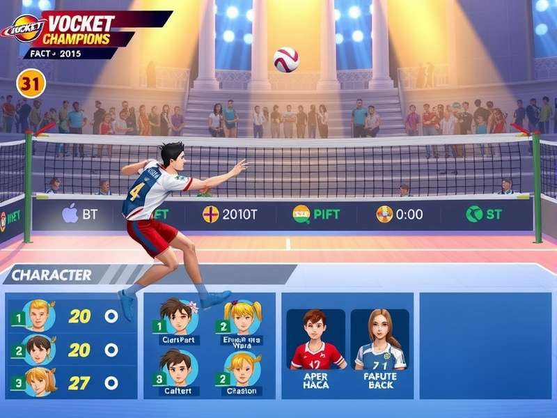 Rocket Volley Champions Character Selection