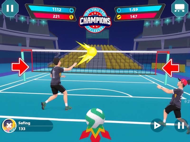 Rocket Volley Champions Multiplayer Match